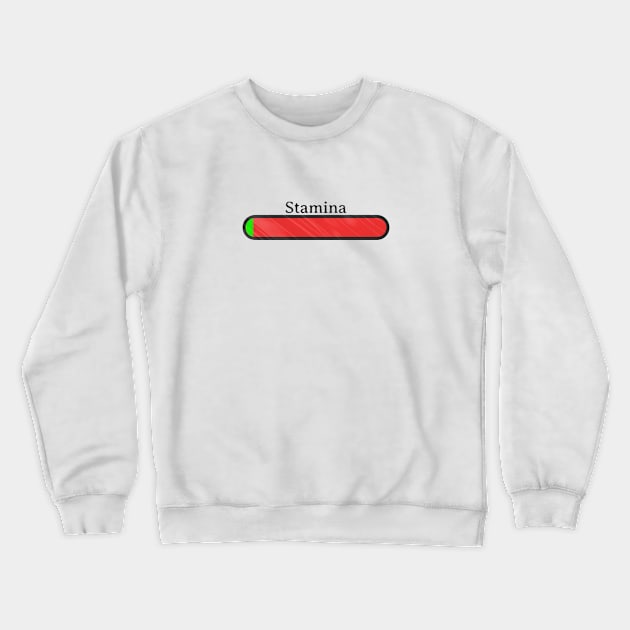 Stamina Bar Crewneck Sweatshirt by MilesNovelTs